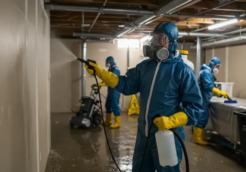 Basement Sanitization and Antimicrobial Treatment process in Whitley County, KY